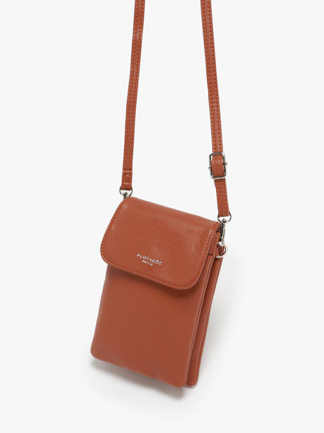 Cross Body Tas Grained Miniprix Bruin grained F3609 ander zicht 2